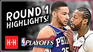 ROTY? Ben Simmons Full ROUND 1 Highlights vs Miami Heat | All GAMES - 2018 Playoffs