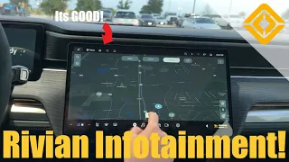 A Full in Depth Overview of the Rivian INFOTAINMENT system! (Its GOOD)