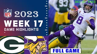 Green Bay Packers vs Minnesota Vikings Week 17 FULL GAME 12/31/23 | NFL Highlights Today