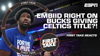 WHAT ARE YOU TRYING TO SAY?! 🗣️ - Stephen A. questions Joel Embiid's Bucks remark | First Take