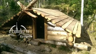 Лісова хата адвоката Єгорова зимовище ч. 3 шип / паз і стійки