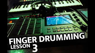 Finger Drumming Lesson 3 / Tips Exercises Workflow Tutorial Layout Akai Mpc One, Mpc Live2