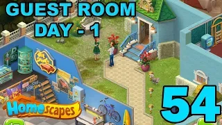 HOMESCAPES STORY WALKTHROUGH - GUEST ROOM - DAY 1 - GAMEPLAY - #54