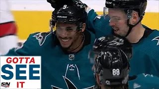 GOTTA SEE IT: Evander Kane Records Hat Trick Against Carolina Hurricanes In First Period