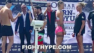 ISAAC HARDMAN GETS FLIPPED OFF BY WEETCH & FULMER HEAVY; HARDMAN-WEETCH & O'CONNELL-FULMER WEIGH-IN