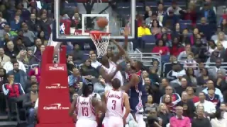 Clint Capela Protects the Rim on Two Nice Blocks