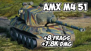 AMX M4 51 - 8 Frags 7.8K Damage - All the pros in one replay! - World Of Tanks