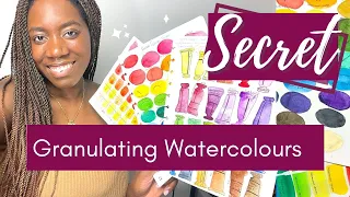 How to mix your own super granulating watercolours