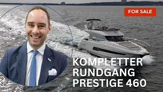 Kompletter Rundgang - Luxusyacht Prestige 460 (Deutsch)