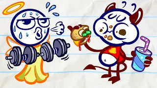 How WEAK is Pencilmate?? | Animated Cartoons Characters | Animated Short Films | Pencilmation