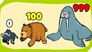 ЗООПАРК СТАНЕТ ЕЩЕ СИЛЬНЕЕ С КАЖДОЙ БИТВОЙ. Merge Animals My Perfect Zoo