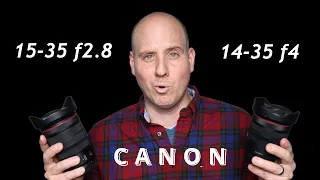 Ultimate Canon Lens Battle: 14-35 F4 vs 15-35 F2.8! 📸 Which is the REAL Champ?