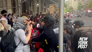 Over 1,000 anti-Israel protesters march toward Met Gala quickly hindered by cops, arrests made