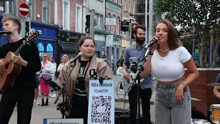 The BEST STREET PERFORMERS in the  WORLD| Bruno Mars - Uptown Funk | Allie Sherlock & Friends cover