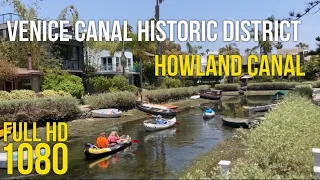 Exploring the Venice Canals in Los Angeles, Southern California, The Howland Canal, USA