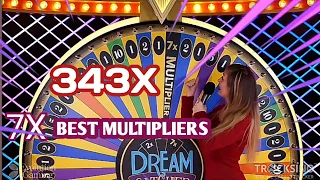 Dream catcher Big win!!7x multiplier 343x!!