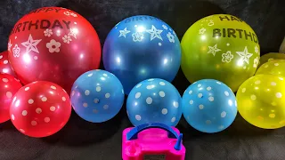 Fun Popping Lots Of Balloon, Learn Color with Happy Birthday Big Balloons