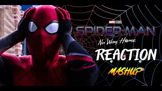 Spiderman No Way Home Teaser Trailer Reaction Mashup (2021)