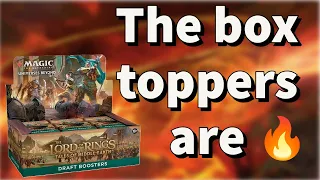 Amazing box toppers, and they come in EVERY BOX! | Lord of the Rings Draft Booster Box