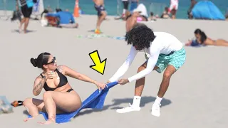 Snatching Strangers Beach Towels **MIAMI BEACH**