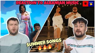 Reaction to ALBANIAN MUSIC: Lumi B ft Xhensila - Prit pak vs. Ronela Hajati ft Vig Poppa - ALO