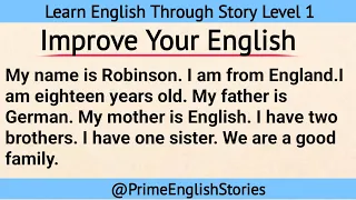 Learn English Through Story Level 1 | Graded Reader | Prime English Stories