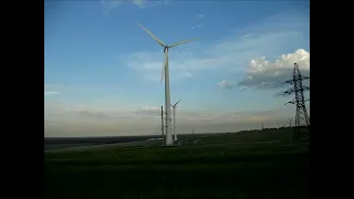 Украина.  Ветровая электростанция  Ukraine  Wind farm