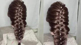 How to make french braid hairstyles step by step for long hair. Easy and quick hairstyles
