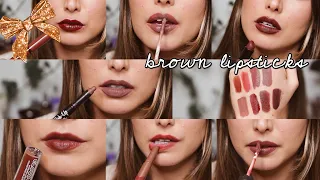 Favourite Drugstore BROWN Lipsticks | 8TH DAY OF KRYSMAS