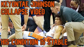 Keyontae Johnson Collapse (Video) His condition is stable now. [Updated]