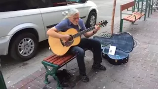 Amazing Street Blues Guitarist