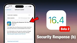 iOS 16.4 Security Response (b) ! Apple выпустила новое обновление!