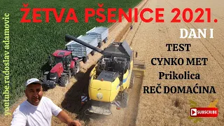 ŽETVA PŠENICE 2021-TEST CYNKO MET PRIKOLICA-REČ DOMAĆINA ; WHEAT HARVEST 2021-THE WORD OF THE HOST