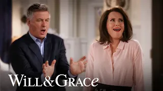 Can Karen resist Malcolm's charms (Alec Baldwin) | Will & Grace 17'