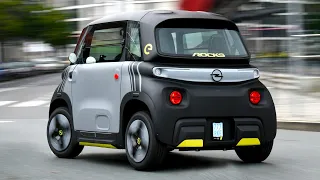 2022 Opel Rocks-e Driving in the city | Between Scooter and Car