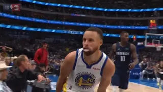 Curry showing Luka how the shimmy is done!