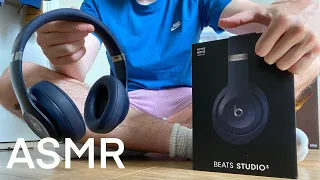 ASMR • Beats Studio 3 Headphones Unboxing! (Tapping, Tap Scratching & Scratching)