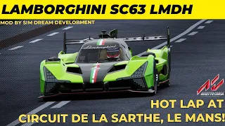 [Assetto Corsa] Lamborghini SC63 LMDh @ Le Mans • Mod by SimDream