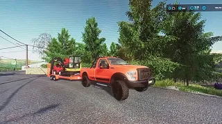 Transporting machinery/can the Raptor pull this?/continue gas station project |Public Work|Fs22 |Ps4