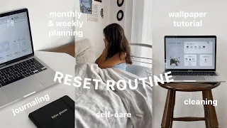 reset routine 📖 prepare for a new week & month with me | irene martinho