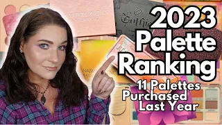 Ranking All The Palettes I Bought in 2023!!