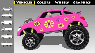 Custom Vehicles - Build A Monster Truck