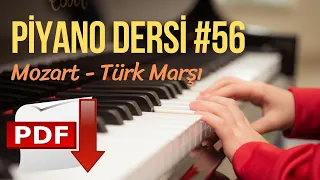 Piyano Dersi #56 - Mozart - Türk Marşı (Orta Seviye Piyano Kursu) Piyano Eğitimi