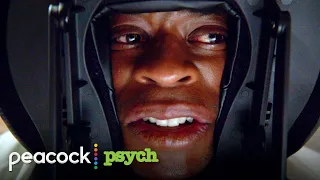 A masseuse tortures Gus' back while being interrogated | Psych