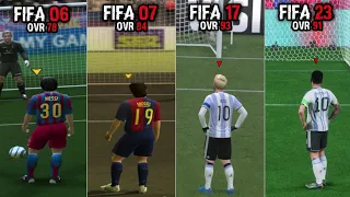 Lionel Messi Penalty Kicks In Every FIFA