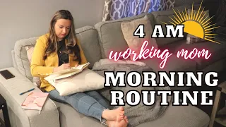 4 AM MORNING ROUTINE OF A FULL TIME WORKING MOM | MIRALCE MORNING | SPRING 2023