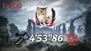 MHR:Sunbreak PC - Lv300 Afflicted Tigrex Long Sword/太刀 Solo 4'53''86 TA Wiki Rules