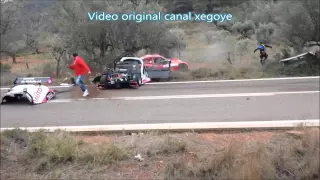 live rally crash / Accidente Subida Garbí 2014