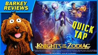 "Knights of the Zodiac" (2023) A Quick Movie Review from Barkey Dog