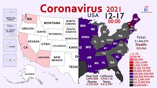 2 Years of Coronavirus in the USA (Over 50 Million Cases)